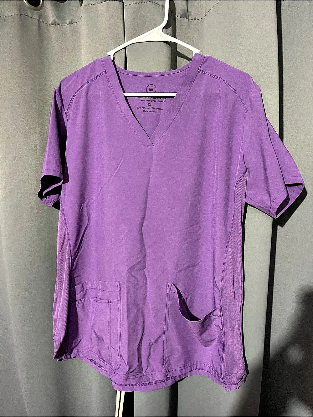 Scrubaid Performance V-Neck Scrub Top Purple